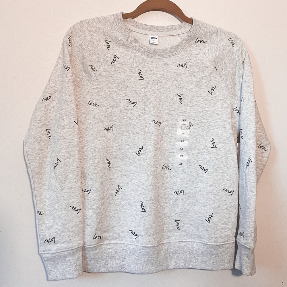 🌻2/$12 NWT Old Navy graphic crewneck sweatshirt